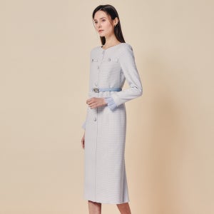 [지고트] 프렌치 무드 쥬얼 디테일 원피스 (LIGHT BLUE) JS2A0OP021