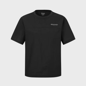 [디스커버리 익스페디션] 여성 에어닷 우븐 반팔티셔츠 (BLACK)