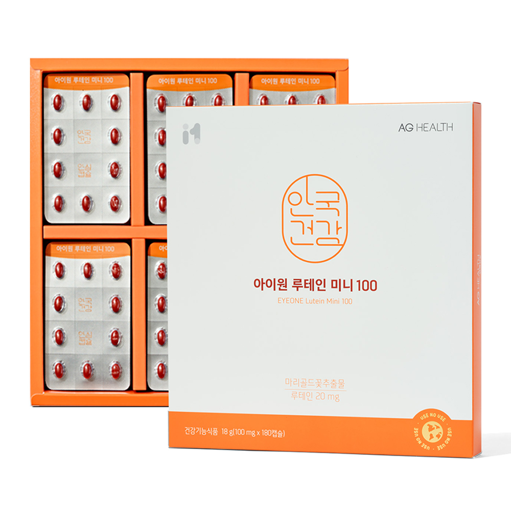 안국건강 아이원 루테인 미니 100 180캡슐, 1개