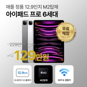[A리퍼] 애플 아이패드 프로 6세대 256GB WiFI전용 12.9인치 스페이스 그레이 M2 S P82411