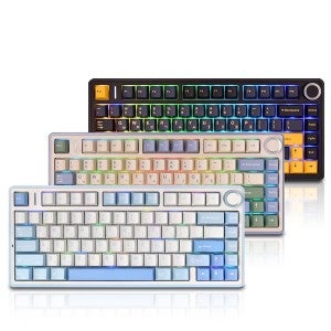 AULA F75 유무선 기계식 다크블루 한글 (경해축)