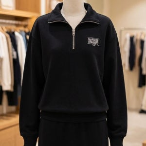 마리떼 marithefrancoisgirbaud SMALL CLASSIC LOGO HALF ZIPUP SWEATSHIRT L