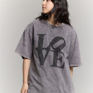 [필립페이커] 비엠씨 러브 반팔티셔츠 피그먼트 빈티지 그레이 BMC LOVE SST PIGMENT GRAY