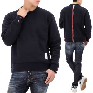 톰브라운 남성 센터백 스트라이프 맨투맨 네이비 MJT085A 03377 415 26SS 백 삼선 스웨트셔츠 152162139