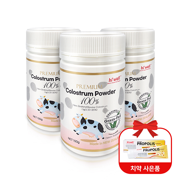 하이웰 <b>프리미엄 초유 파우더 100</b>% 100g X3