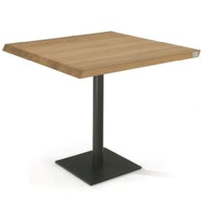 [해외] Riva 1920 PEBBLES SQUARED - Square table with solid wood top and iron base (Request Info) 84888