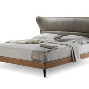 [해외] Poltrona Frau MAMY BLUE BED - Tanned leather double bed (Request Info) 8488846786905