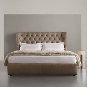 [해외] Meridiani LAUREN - Leather double bed with tufted headboard (Request Info) 8488697692505