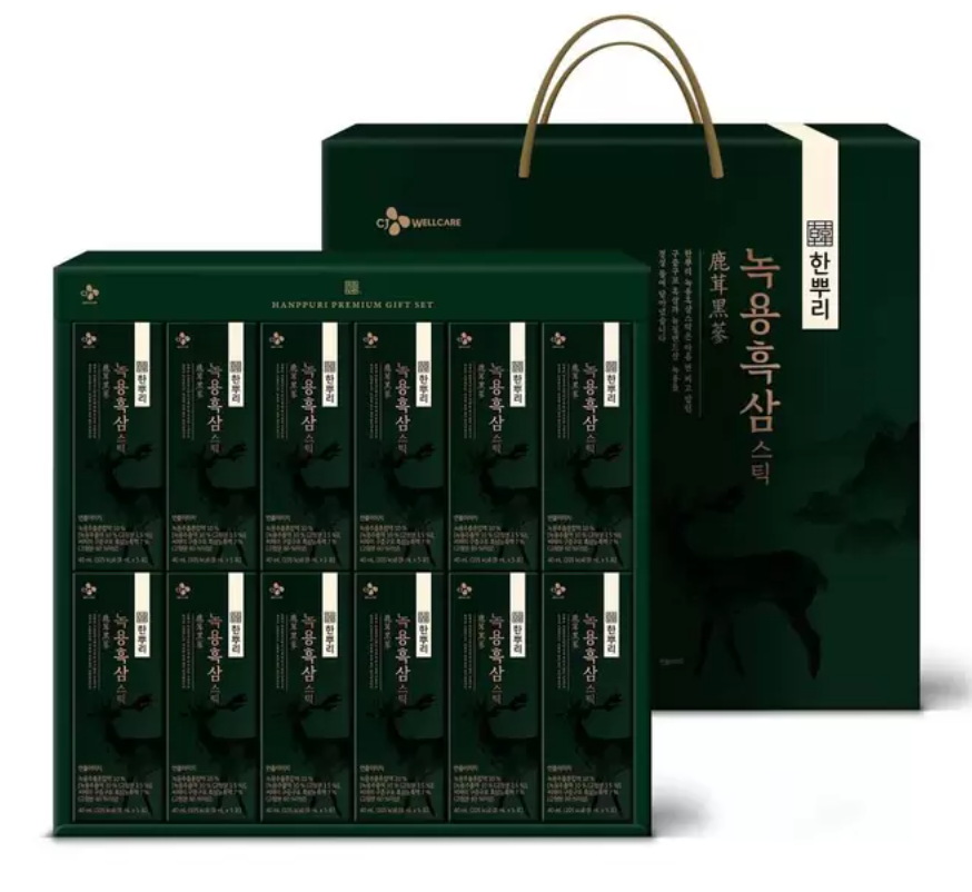 한뿌리 녹용 흑삼 스틱 8ml x 60포, 1개