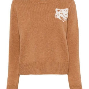 메종키츠네 [명품]  폭스 헤드 인타르시아 메리노 점퍼 폭 NW00808KM0329 P270