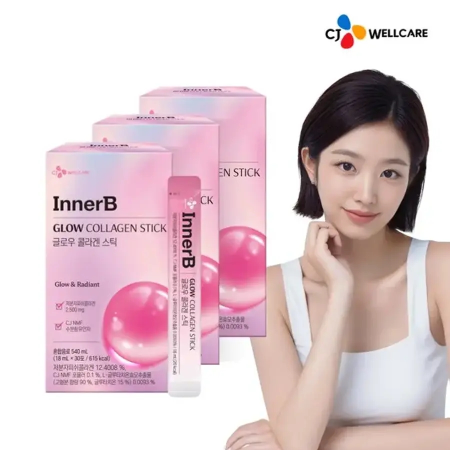[<b>CJ웰케어</b>]이너비 <b>콜라겐</b> 스틱 3박스
