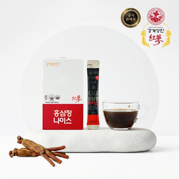 강개상인 홍삼 <b>나이스10ml</b> x 30포) 6년근 농축액 스틱형 한 포 상쾌한 하루