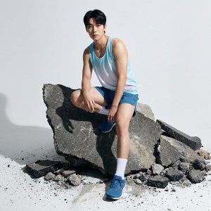 [엠씨엔스포츠] 메세나 남성 소다 마라톤 러닝 싱글렛+쇼츠 세트