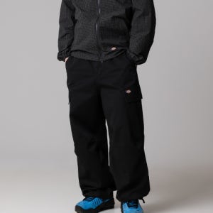 [디키즈] 워시드 루즈핏 트윌 카고 팬츠 Black DIKU251LRPN003BK