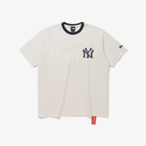MLB 뉴욕 양키스 월드 시리즈 티셔츠 크림
