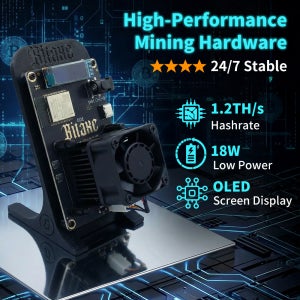 2026 최신 Bitaxe Gamma 601 암호화폐 채굴기 1.1-1.2th/s 25W 오픈 소스 비트코인 채굴기(전원 공급 장치 포함) Bitaxe Solo Miner