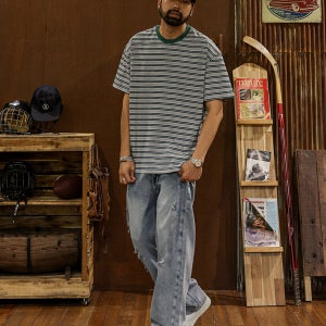 (XL-6XL)브자니카 스트라이프 반팔티 1677[SSH 빅사이즈]