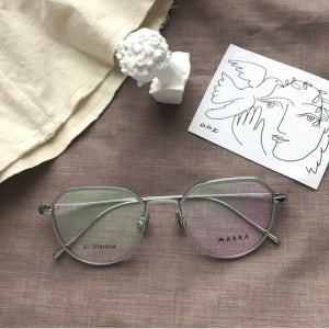 마스카 버트51 BURT 2SMS 실버 여자 남자 베타티타늄 안경테