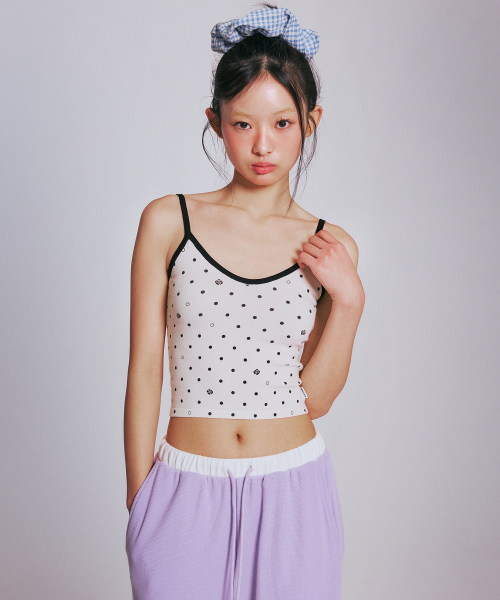 [유희] ROSE DOT KNIT SLEEVELESS_IVORY YHKNGA001IV