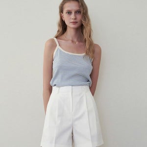 [로에일] 마린 스트라이프 슬리브리스 - 스카이 블루