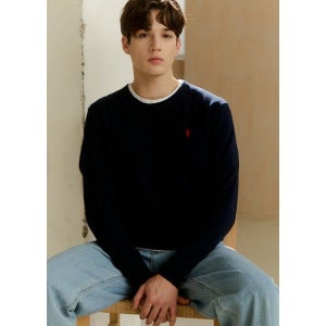 [USPA] 26SS USPA 긴팔 라운드니트3종 남성