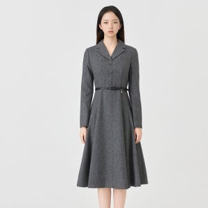 [라인어디션] [라인어디션]클래식 벨티드 원피스 NVOPPL9900