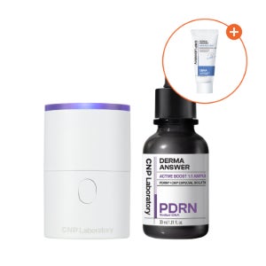[피부리셋 듀오 프로그램] CNP 트러블 카밍 퀵 부스터샷 (뷰티 디바이스) + 더마앤서 액티브 부스트 앰플 30ml