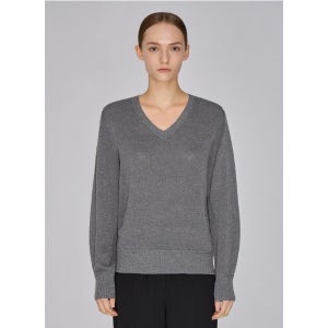 [롯데백화점] 쉬즈미스 울 블렌드 브이넥 니트 (SSKPOO31040) LE1218007051