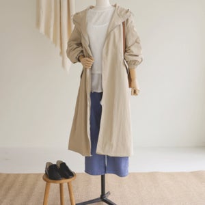 아이델 후드 야상점퍼 U6227