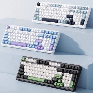 AULA F99 경해축 독거미 무선 블루투스 기계식 키보드 핫스왑 개스킷 RGB 99키