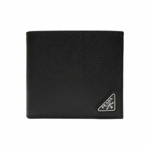 프라다 [명품]  블랙 사피아노 남성 반지갑 R 2MO513 QHH F0002