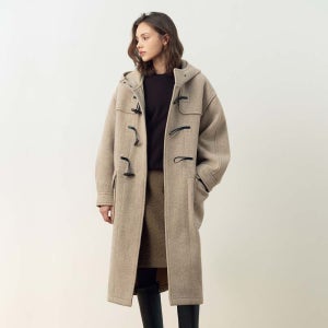 [앤유] 티스테드 후드 더플코트 (Beige)