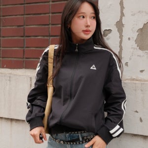 [르꼬끄] 유니 선데이 루즈핏 트랙탑 - 블랙 QR113LFT31 QR113LFT31_BLK0