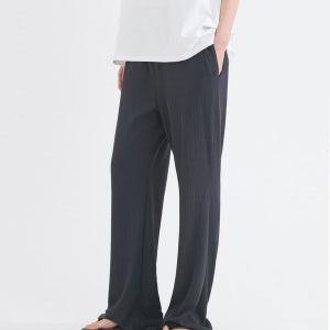 [시야쥬] SIPT7156 세미 부츠 밴딩 플리츠 팬츠_Charcoal_SIPT7156_CH