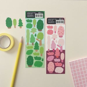 [모모팝] 모모스티커 다이어리꾸미기 다꾸 나무 데코 스티커