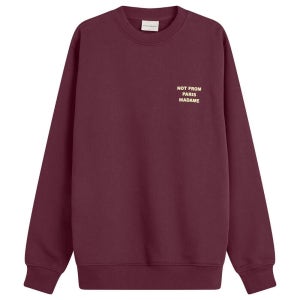 드롤드무슈 스웻셔츠 Drôle de Monsieur Slogan Sweatshirt I-SW149-CO127-WN