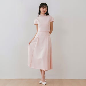 [가니송] Bridal Noir Tweed Two-piece_pink