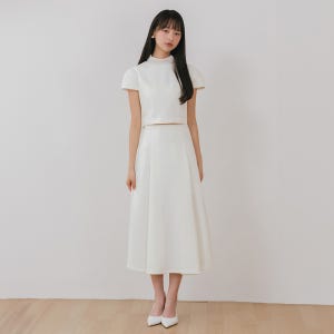 [가니송] Bridal Noir Tweed Two-piece_white