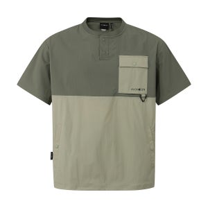 [하이드로겐] 유니 컬러 패널 셋업 반팔 티셔츠