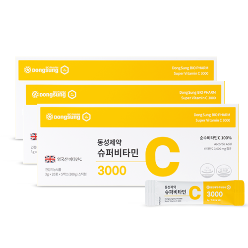 동성제약 <b>슈퍼</b><b>비타민C</b> 3000 분말 100포, 1개