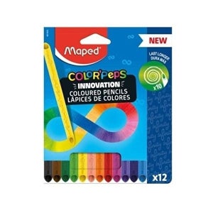 소모품 마패드 인피니티 크레용 12색 세트 손에 묻지 않는 색연필