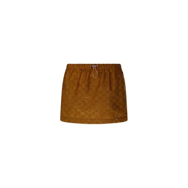구찌 GG 모노그램 미니 스커트 856026ZAUC0 2709 BROWN 여성 SS26