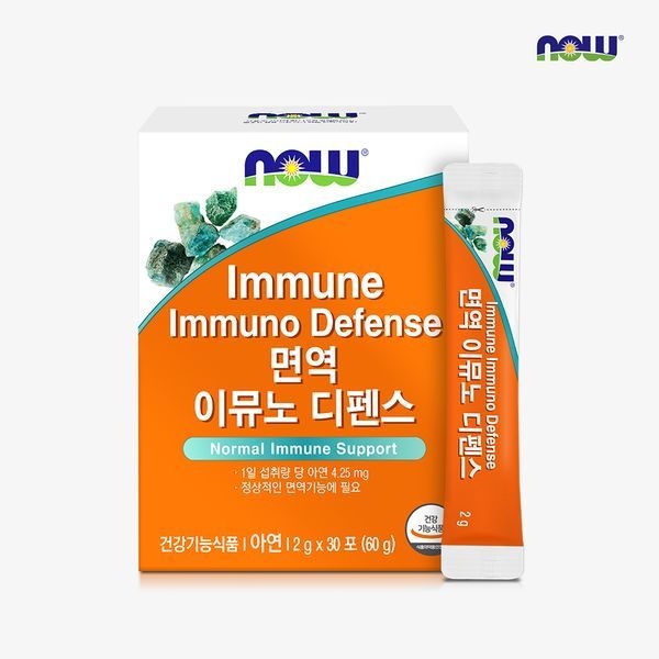 나우푸드 [하프클럽]나우푸드 아연 <b>면역 이뮤노 디펜스</b> 30포 1개월분