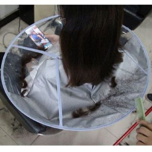 헤어받침대 가정용 염색 커트 단발 미용보 미용실가운