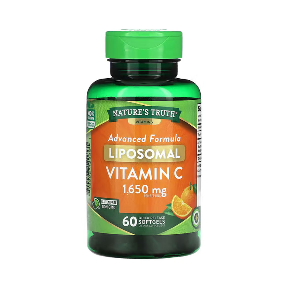 <b>네이처스 트루 비타민C</b> 아스코르브산 리포좀 리포솜 550mg 60소프트젤  1개  60정
