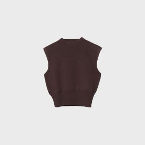 스트라디바리우스 미니멀 라운드넥 니트 베스트 1628/430/400 BROWN_P0181628430BROWN