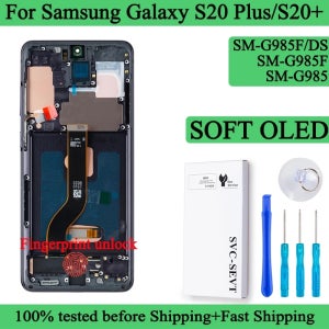 6.67 ’’SM-G985F G985F/DS 소프트 OLED Lcd 삼성 갤럭시 S20 플러스 디스플레이 터치 스크린 디지타이저 패널 어셈블리 Lcd 프레임