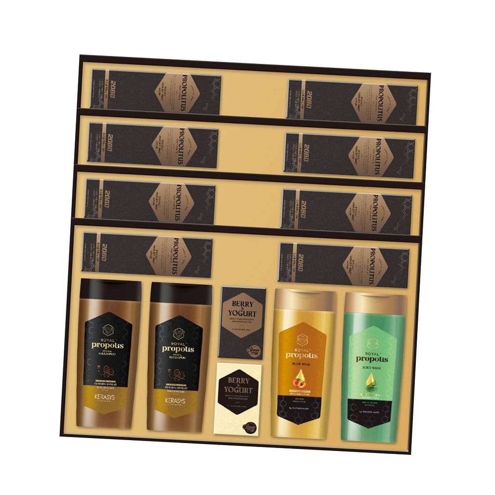 애경 <b>프로폴리스</b> <b>바디</b>워시 36호 생필품 선물세트 4개  본상품