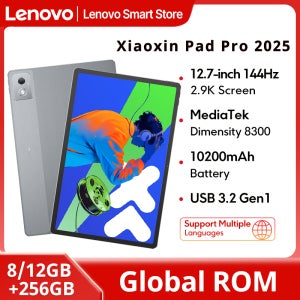 글로벌롬 레노버 샤오신 패드 프로 2025 12.7인치 태블릿 정품 디멘시티 8300 144Hz 2.9K 디스플레이 안드로이드 14 10200mAh 패드 PC