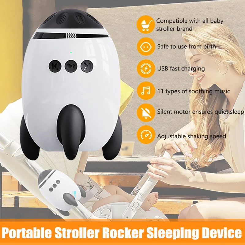 아기 흔들 의자 휴대용 아기 바운서는 아기가 잠을 잘 수 있도록 자장가를 부를 수 있습니다. 아기 수면 보조 신생아 필수품 최고의 선물